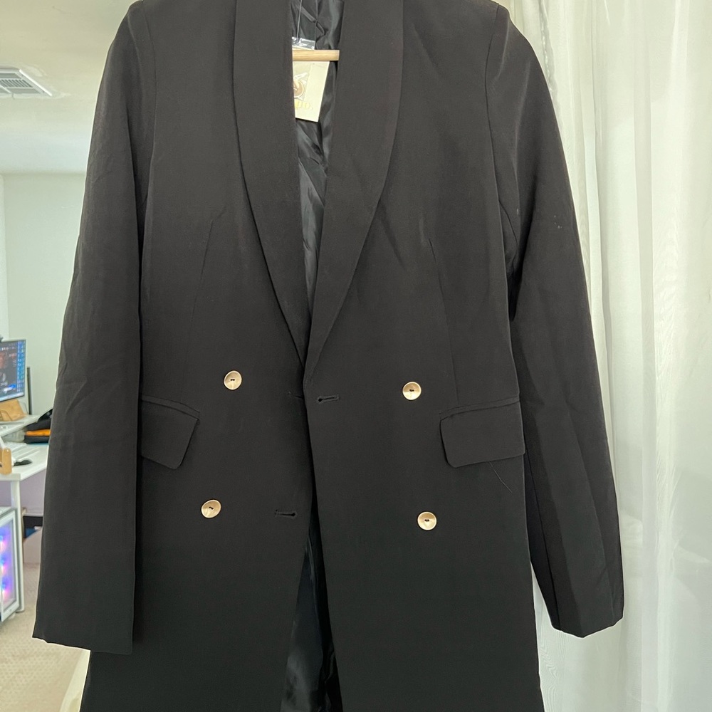 Long sleeve blazer dress